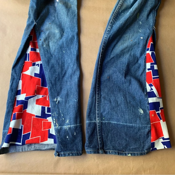 Vintage Wrangler Blue Bell Jeans Embroidered Flare XS 24x29 - Picture 11 of 16